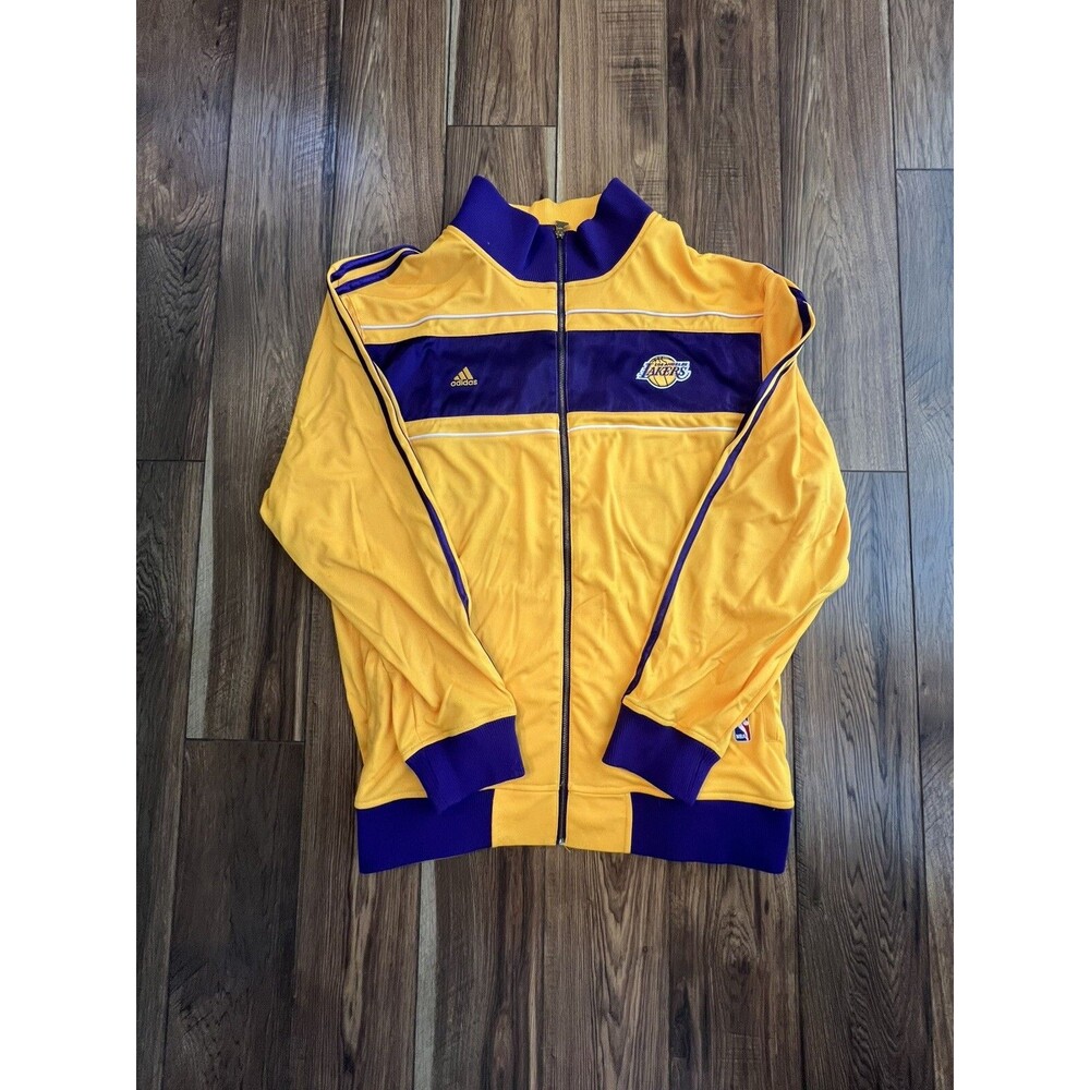 Los Angles Lakers 2010 Champion Ring Banner Ceremony Jacket  Adidas Warmup 4XL